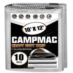 Campmac Tarps Heavy Duty Waterproof 10x12 Ft, 10 Mil Thick, High Durability, .... Fixed Price $34.27.