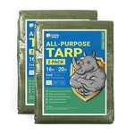 Guard Shield Tarp Green 16x20 Ft Multi-purpose Waterproof Poly Cover 4mil. Fixed Price $74.78.