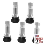 5pcs Tr413ac Car Tire Valve Stems, Chrome Rubber Tubeless Stems Silver. Fixed Price $13.98.