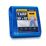 Sunlitap 10x12ft Tarp Cover 5 Mil Waterproof Poly Tarps, Light Duty Tarpaulin.... Fixed Price $22.67.