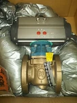 Nos Dezurik 2" Bronze Plug Valve W/ Aero 2 Pneumatic Actuator. Fixed Price $400.00.