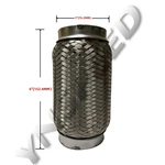 1.75'' 2'' 3'' 4'' Id Exhaust Flex Pipe Stainless Steel Interlock Coupling. Fixed Price $17.33.