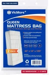 Vicmore Queen Mattress Bags 2-pack For Moving & Storage - 1.5 Mil Clear Plastic. Fixed Price $21.86.