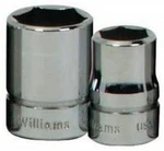 3/8" Drive Shallow Sockets, 6-point, Sae, High-polished Chrome Finish, Williams. Fixed Price $13.10.