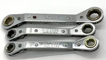Kd Tools 11-17 Metric Wrench Double Box End Ratcheting Angle Offset Set Lot. Fixed Price $60.00.