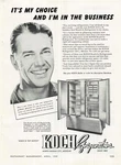 Vtg 1948 Print Ad Koch Refrigerator Sexy Man Dealer Business. Fixed Price $8.24.