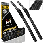 Premium Silicone Carbon Fiber Windshield Wiper Blades 26" & 16" - Patented Al.... Fixed Price $63.60.