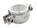 Lot Of (2) Steel & O'brien 2" 304 Ss Hexagonal Tube Hanger W/ Coupling Collar. Fixed Price $19.99.