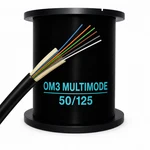6 Fiber Indoor/outdoor Om3 Corning Glass Optic Cable Riser Lot. Fixed Price $468.75.