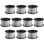 10 Pcs Steel Rebar Tie Wire Coil, 360ft Gun Wire, 0.03. Fixed Price $60.78.