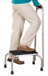 Step Stool With Tall Handle, Steel, 16 Long X 12 Wide 34 High. Fixed Price $55.14.