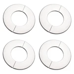 Uxcell Wall Split Flange, Stainless Steel Round Escutcheon Plate 28mm, Silver. Fixed Price $11.99.