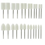Luo Ke 24 Pcs Wool Felt Polishing Bits - 3/32'' Shank Buffing. Fixed Price $11.15.