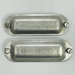 Qty 2 Appleton K50-a 1/2 Aluminum Conduit Body Covers Form 85 New Surplus. Fixed Price $12.99.
