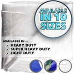Queen Of Tarps 10x12 Light Duty Tarp Waterproof, 70 Gsm Is 7 Mil, Uv/tear R.... Fixed Price $58.27.