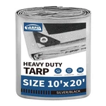 Tarpal 10x20 Feet Tarps Silver 10.5mil Multipurpose Protective Cover Heavy Duty. Fixed Price $53.79.