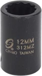 Sunex 312mz 3/8-inch Drive 12-mm 12-point Metric Standard Impact Socket. Fixed Price $17.80.
