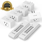 Fosmon Etl Listed 125v/15a Wireless 2x Remote Control 5 Outlet Wall Plug. Fixed Price $29.99.
