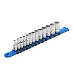 Casoman 13pcs 1/4"drive Mid-length Socket Set, 6-point, Mirror Chrome Finish,.... Fixed Price $28.42.