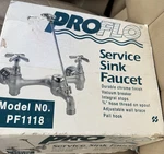 Proflo Wall Mounted Service Sink Faucet With Vacuum Breaker Outlet. Fixed Price $89.00.