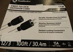 Southwire 100', 12/3 Gauge/conductorsyellow Wet/dry Extension Cord 9029sw8802. Fixed Price $143.00.