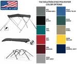 7.6oz Boat Bimini Top 3 Bow Grumman 19 Tc 1994-1996. Fixed Price $605.42.