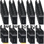 Bionso 55pcs Oscillating Saw Blades, Professional Universal Titanium Black. Fixed Price $43.86.