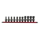 Sunex 1825 11pc 1/4 Metric 12pt Point Magnetic Universal Impact Socket Set. Fixed Price $142.47.