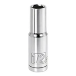 Powerbuilt 1/2 Inch Drive X Sae Deep Socket, 6 Point, 1/2", Silver. Fixed Price $17.99.