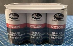 Gates, Cyclon, Sealed Rechargable Battery Pack, N-84 Lot Of 6 Lead 80s. Fixed Price $52.00.