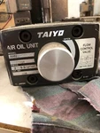 Taiyo Air Oil Unit Ahu2-100-050 Flow Control Valve Fta08 Stands Est. 37" Tall. Fixed Price $200.00.