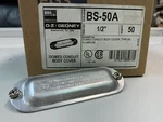 New! Oz Gedney Bs50a 1/2 Inch Aluminum Conduit Body Cover. Fixed Price $2.99.