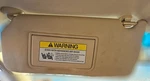 2008-2012 Honda Accord Sun Visor Tan Driver Oem Vanity Mirror Light Tested Shade. Fixed Price $55.00.