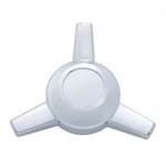 United Pacific 10701 Chrome Metal 3 Straight Bar Spinner Only. Fixed Price $21.99.