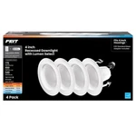 Feit Electric White 4 In. W Aluminum Led Dimmable Recessed Downlight 75. Fixed Price $50.09.