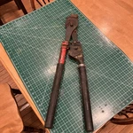 Hkp/ H.k. Porter 8690fh 29-1/4" Ratchet-type Hard Cable Cutter 1-3/16" Opening. Fixed Price $120.00.