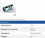 Lokring Mas-3000-cpl-p08, Coupling / Cs-cpl-p08. Fixed Price $83.64.