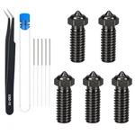 5pcs 0.4mm Hardened Steel Nozzles For Qidi X-max 3 Nozzle. Fixed Price $25.29.