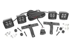 Rough Country Quad Led Light Pod Kit W/amber Drl For 18-24 Jeep Jl/jt -. Fixed Price $293.82.
