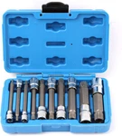 10pcs Xzn Triple Square Socket Kit Spline Bit Set Long Drive One Size. Fixed Price $30.99.