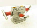 Hoke 8122f8y Trifold Manifold Needle Valve T Handle 1/2" Npt W/bleed & Purge. Fixed Price $149.99.