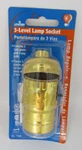 3-level Lamp Socket Polished Gilt - For 3-way Light Bulbs New! Leviton 7090. Fixed Price $7.19.