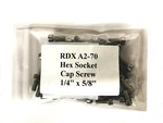Rdx 1/4 Inch X 5/8 (15mm) Hex Socket Cap Screw A2-70-15 Lot Of 77 Nos. Fixed Price $30.86.