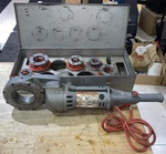 Ridgid 700-t2 Power Drive Pipe Threader Electric Threading Machine With 5 Dies. Fixed Price $1299.99.