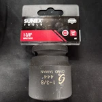 Qty 1 New Sunex 444 Impact 1-3/8" Black Oxide 3/4" Drive 6pt Socket Sae. Fixed Price $23.95.