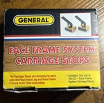 General Tools Professional Face Frame System Carriage Jig Stopper - New!. Fixed Price $17.99.