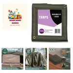 Extra Heavy Duty Waterproof 21 Ounce Canvas Tarp By Durable Multipurp.... Fixed Price $62.99.