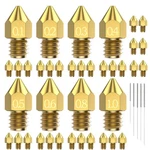31pcs Mk8 3d Printer Nozzles Extruder For Ender 3, 0.4mm 0.1 0.2 0.3 0.5 0.6 .... Fixed Price $22.52.