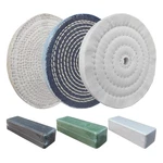 Purui 6pc 6 Inch Stainless Steel Polishing Buffing Wheel Kit For Bench Grinder,k. Fixed Price $29.95.