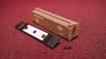 #2 N Atlas Reading 50' Plug Door Box Car Shell #109300 & Chassis 4/4 Steps. Fixed Price $6.95.